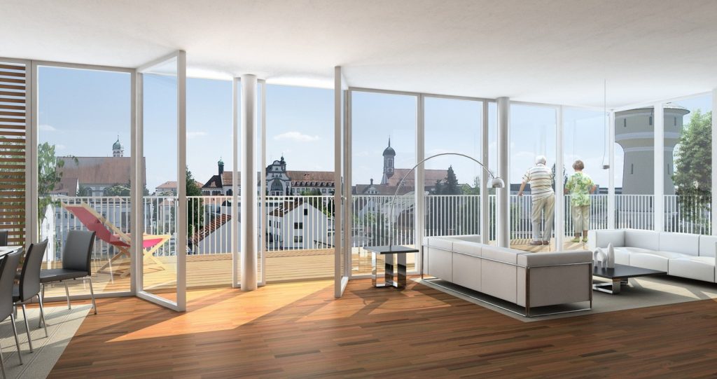 01a. Loft mit Blick über die Dächer der Altstadt