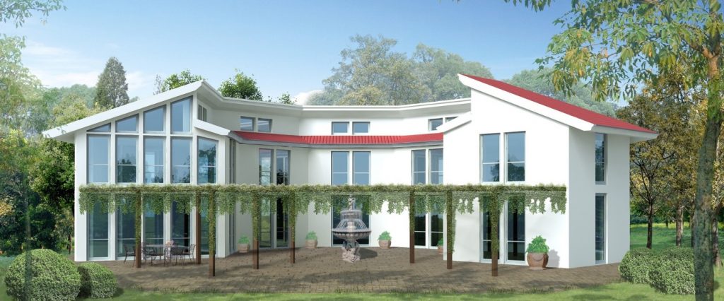 3. Traumhaus: Einfamilienhaus mit Lichthof und bodentiefen Fenstern