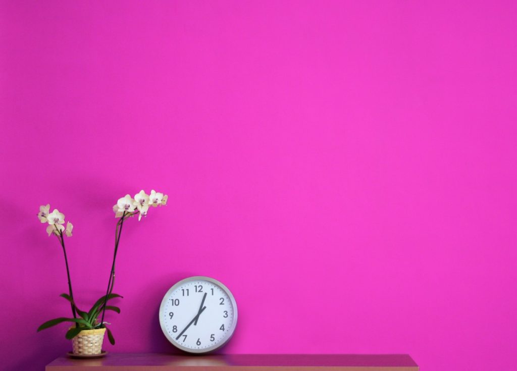 6. Idee für Farbe und Muster: Pink – und nichts weiter