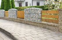 Kreative Gartengestaltung mit Gabionen: Zaun mit Gabionen