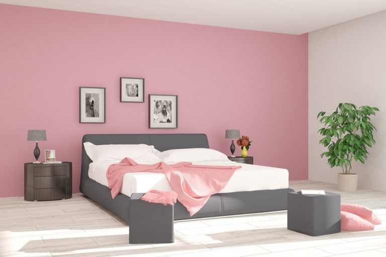 Farbige Wand Schlafzimmer