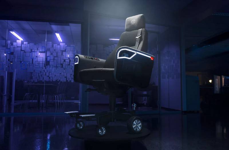 Der Elektrobürostuhl "Stuhl" von Volkswagen (Foto: Volkswagen)