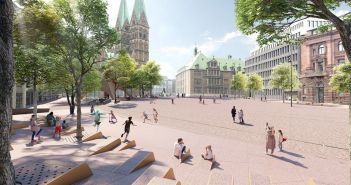 Domshof-Platz in Bremen wird zum ganztägigen Treffpunkt (Foto: Bremen Wirtschaftsressorts)