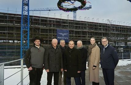 Richtfest des nachhaltigen Neubaus in Eschborn - Meilenstein (Foto: DIH/Zech Group)