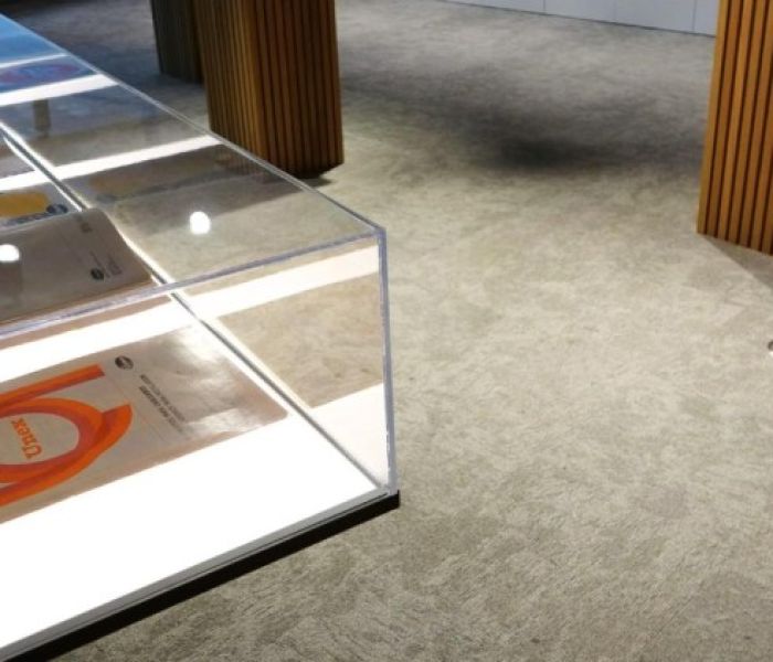 Boden-Dose 52: unsichtbare Verkabelung für offene Räume (Foto: Unex Kabelsysteme und -elemente GmbH)