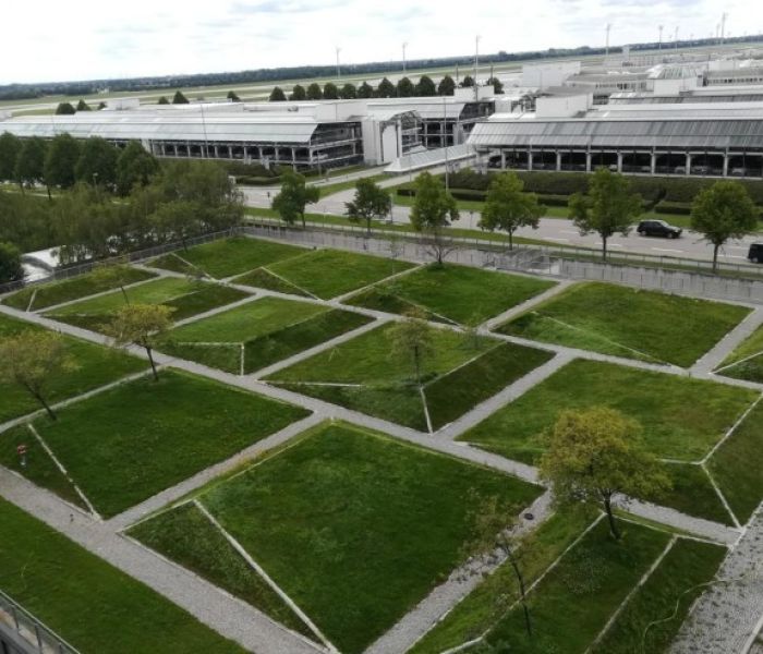 Auf dem Dach, Begr&uuml;nung: begehbare Landschaften (Foto: Landesinnungsverband des Dachdeckerhandwerks Rheinland-Pfalz)