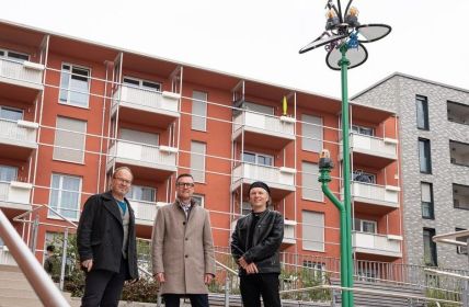 Wohnquartier monopol491 vereint moderne Architektur mit historischer Identität (Foto: wbg Nürnberg GmbH Immobilienunternehmen)